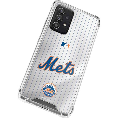 MLB New York Mets Home Jersey Galaxy A52 5G Clear Case