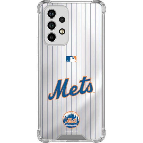 MLB New York Mets Home Jersey Galaxy A53 5G Clear Case