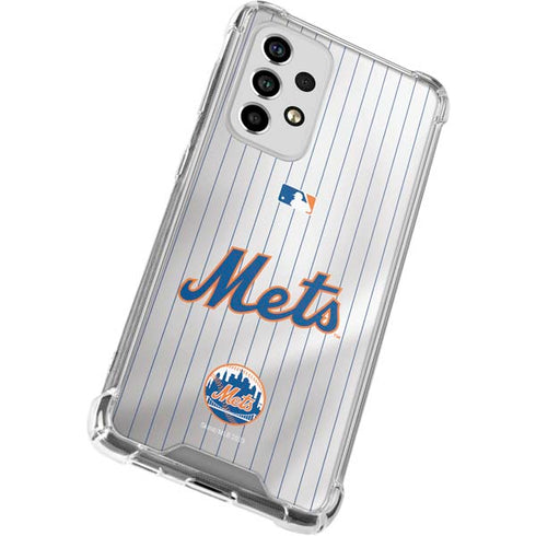 MLB New York Mets Home Jersey Galaxy A53 5G Clear Case