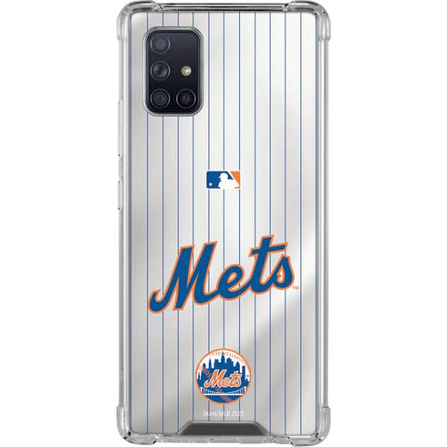 MLB New York Mets Home Jersey Galaxy A71 5G Clear Case