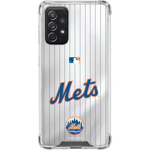 MLB New York Mets Home Jersey Galaxy A72 5G Clear Case