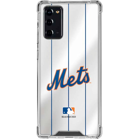 MLB New York Mets Home Jersey Galaxy Note20 5G Clear Case