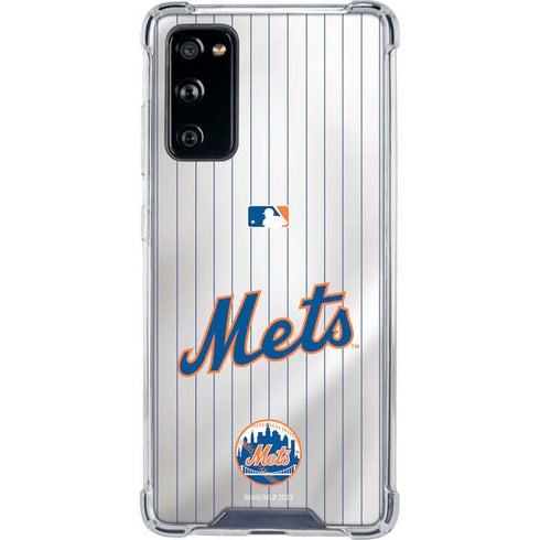 MLB New York Mets Home Jersey Galaxy S20 FE Clear Case