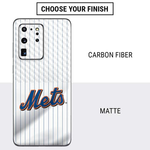 MLB New York Mets Home Jersey Galaxy S20 Ultra 5G Skin
