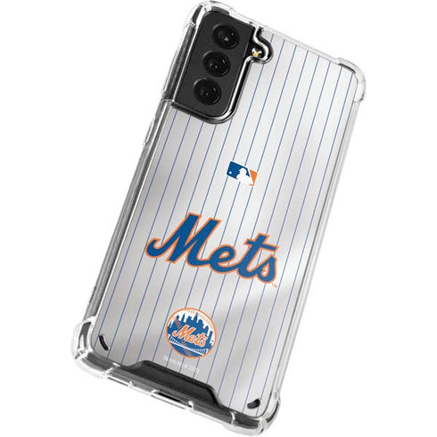 MLB New York Mets Home Jersey Galaxy S21 5G Clear Case