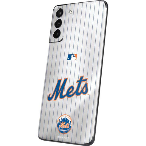 MLB New York Mets Home Jersey Galaxy S21 Plus 5G Skin