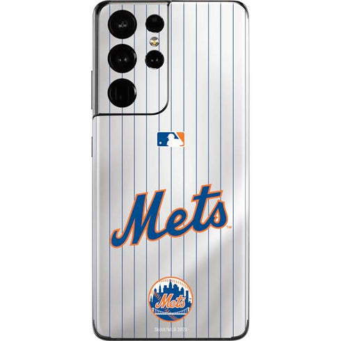 MLB New York Mets Home Jersey Galaxy S21 Ultra 5G Skin