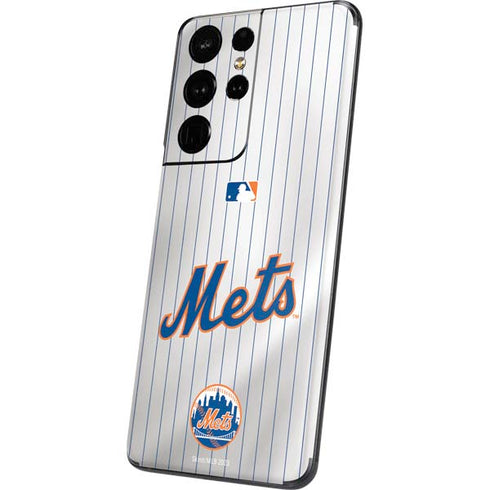 MLB New York Mets Home Jersey Galaxy S21 Ultra 5G Skin