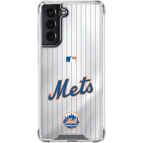 MLB New York Mets Home Jersey Galaxy S22 Clear Case