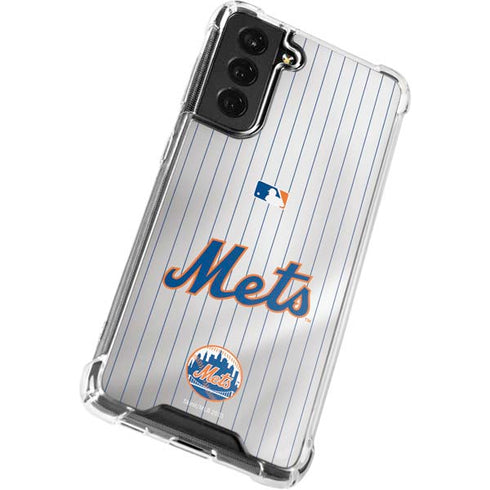 MLB New York Mets Home Jersey Galaxy S22 Plus Clear Case