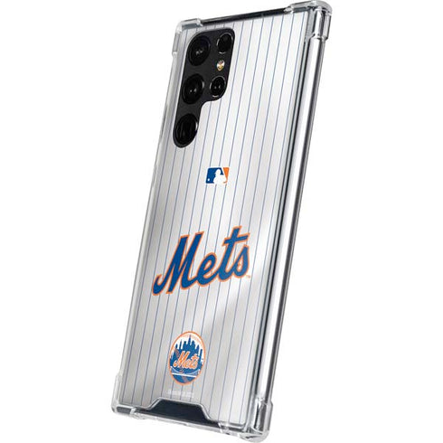 MLB New York Mets Home Jersey Galaxy S22 Ultra Clear Case