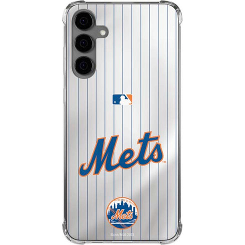 MLB New York Mets Home Jersey Galaxy S24 Plus Clear Case
