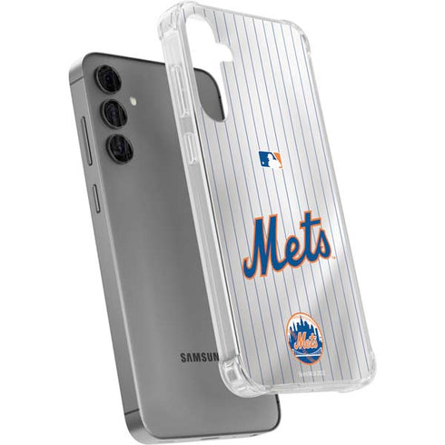 MLB New York Mets Home Jersey Galaxy S24 Plus Clear Case