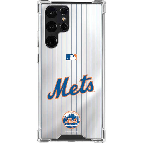 MLB New York Mets Home Jersey Galaxy S24 Ultra Clear Case