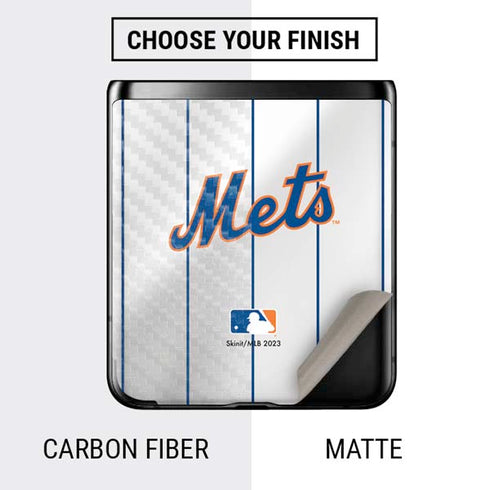 MLB New York Mets Home Jersey Galaxy Z Flip Skin