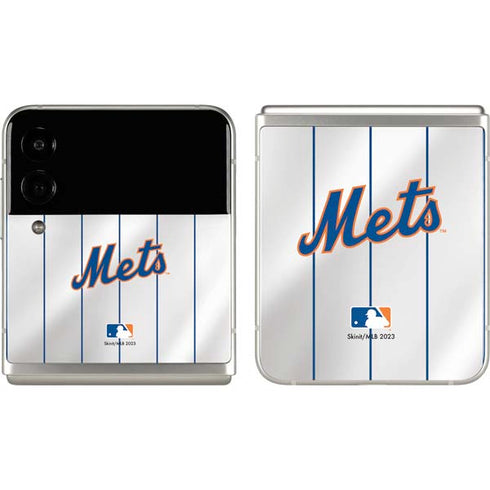 MLB New York Mets Home Jersey Galaxy Z Flip3 5G Skin