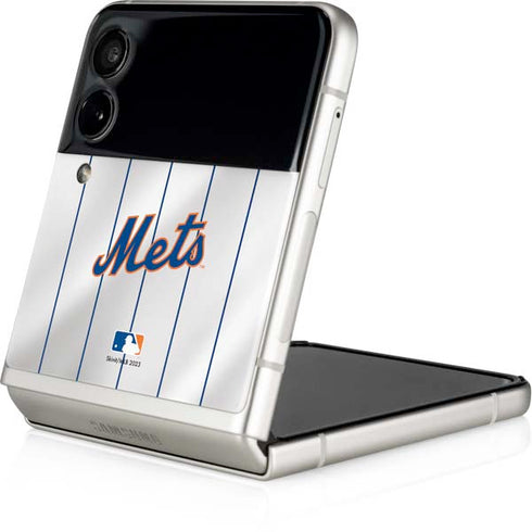 MLB New York Mets Home Jersey Galaxy Z Flip4 5G Skin