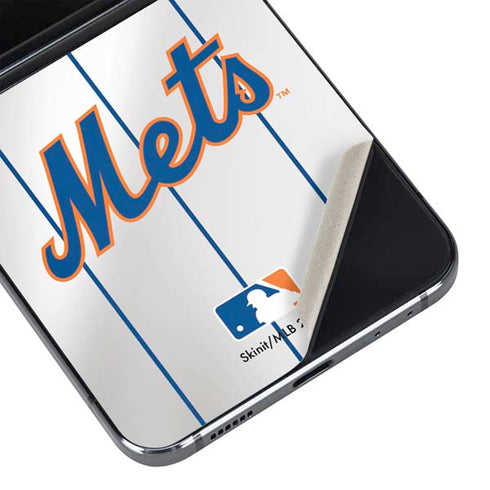 MLB New York Mets Home Jersey Galaxy Z Flip5 5G Skin