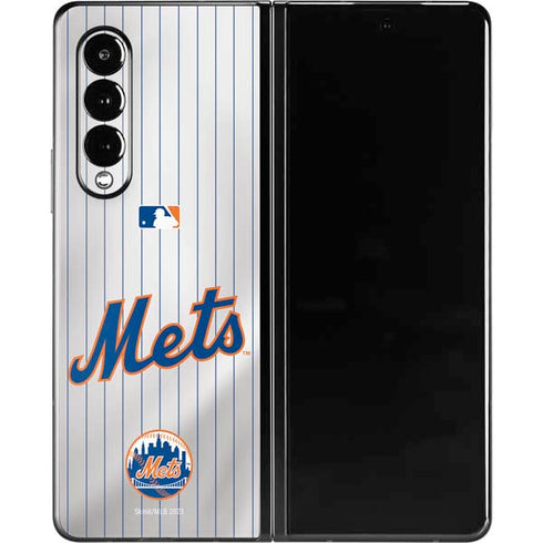 MLB New York Mets Home Jersey Galaxy Z Fold3 5G Skin
