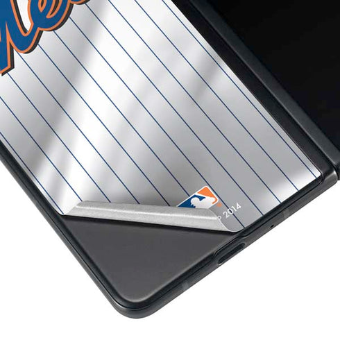 MLB New York Mets Home Jersey Galaxy Z Fold4 5G Skin
