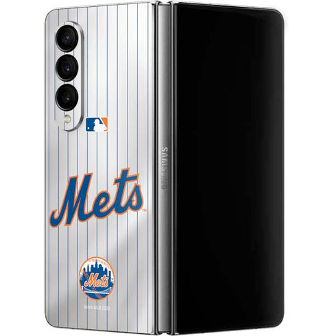 MLB New York Mets Home Jersey Galaxy Z Fold4 5G Skin