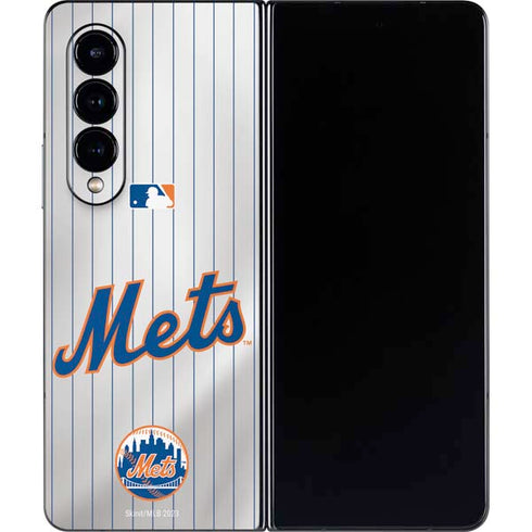 MLB New York Mets Home Jersey Galaxy Z Fold4 5G Skin