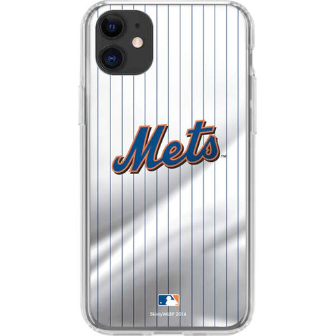 MLB New York Mets Home Jersey iPhone 11 Clear Case