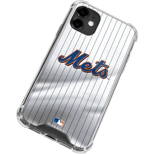 MLB New York Mets Home Jersey iPhone 12 Clear Case