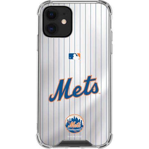 MLB New York Mets Home Jersey iPhone 12 Mini Clear Case