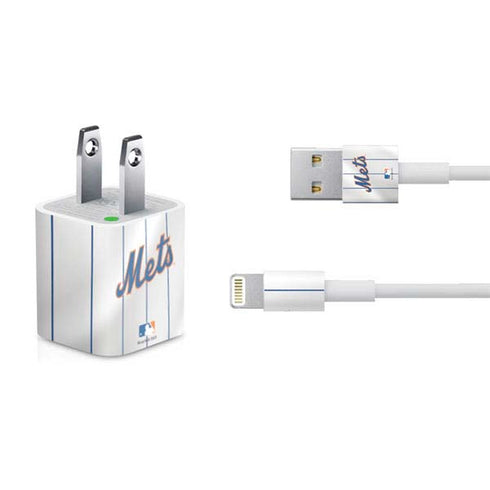 MLB New York Mets Home Jersey iPhone Charger (5W USB) Skin