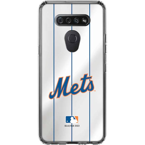 MLB New York Mets Home Jersey LG K51/Q51 Clear Case