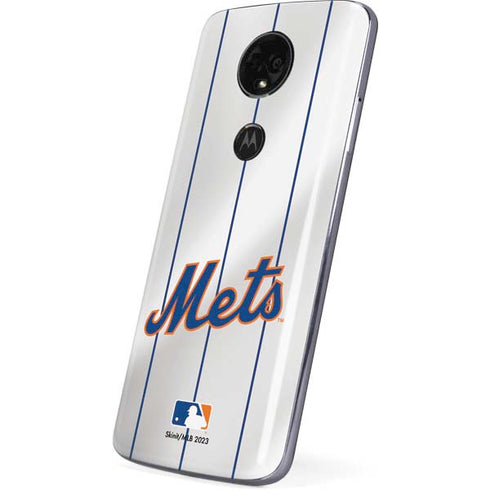 MLB New York Mets Home Jersey Moto E5 Plus Skin