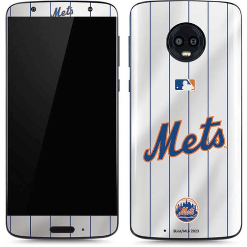 MLB New York Mets Home Jersey Moto G6 Skin