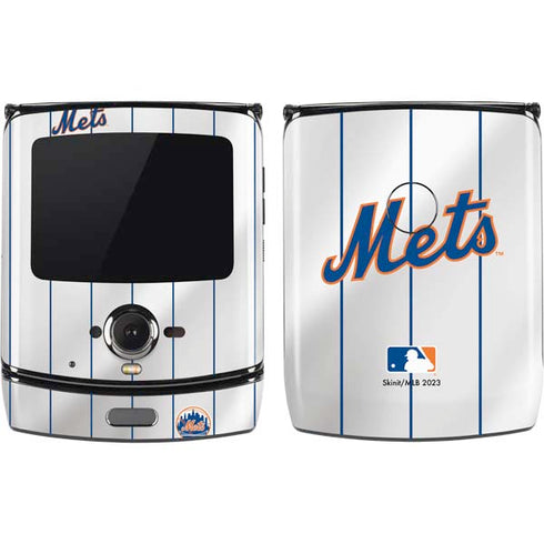 MLB New York Mets Home Jersey Motorola RAZR Skin