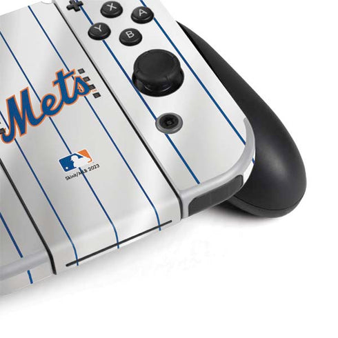 MLB New York Mets Home Jersey Nintendo Switch OLED (2021) Skin