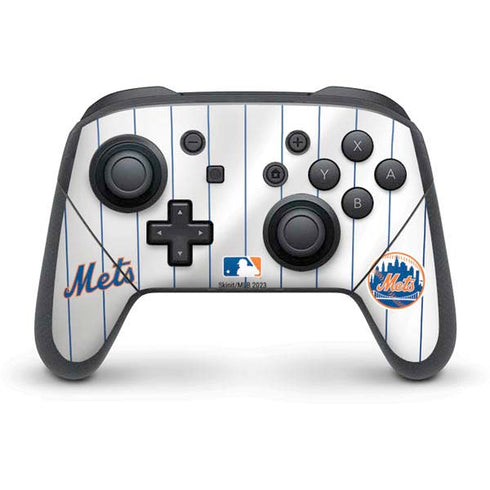 MLB New York Mets Home Jersey Nintendo Switch Pro Controller Skin