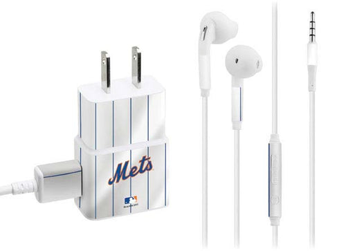 MLB New York Mets Home Jersey Phone Charger Skin