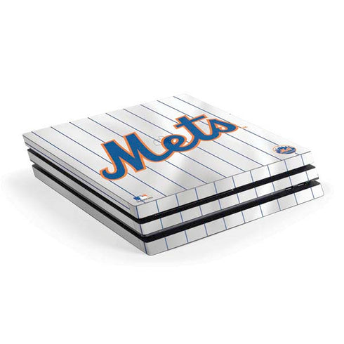 MLB New York Mets Home Jersey PS4 Pro Console Skin