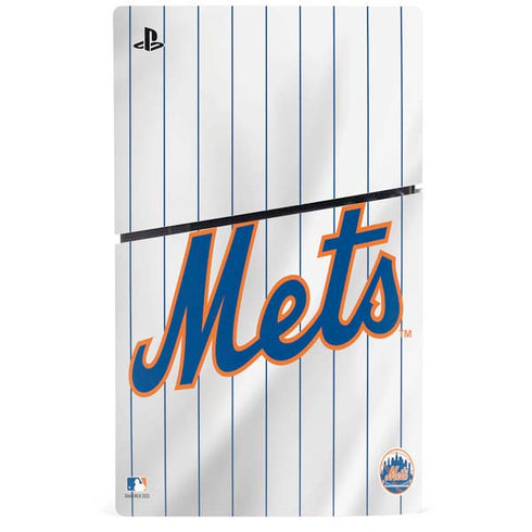 MLB New York Mets Home Jersey PS5 Slim Disk Console Skin