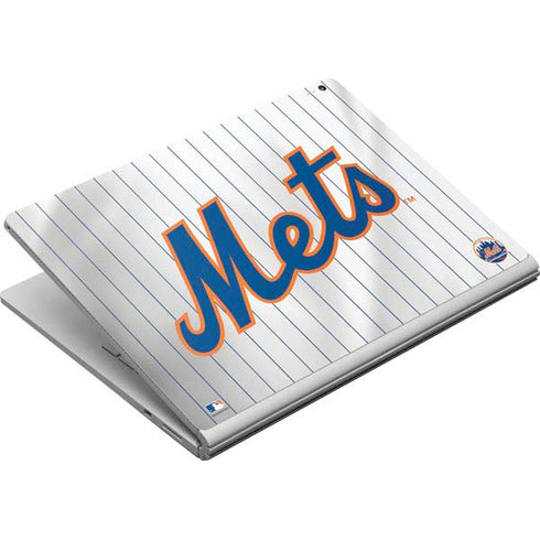 MLB New York Mets Home Jersey Surface Book Skin