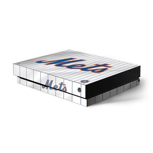 MLB New York Mets Home Jersey Xbox One X Console Skin