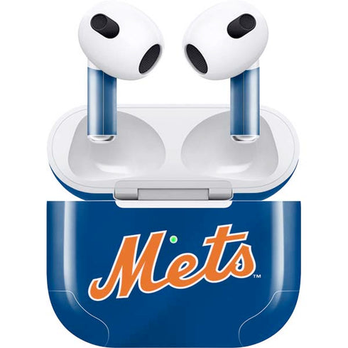 MLB New York Mets Jersey Alternate Apple AirPods (3rd Gen 2021) Skin