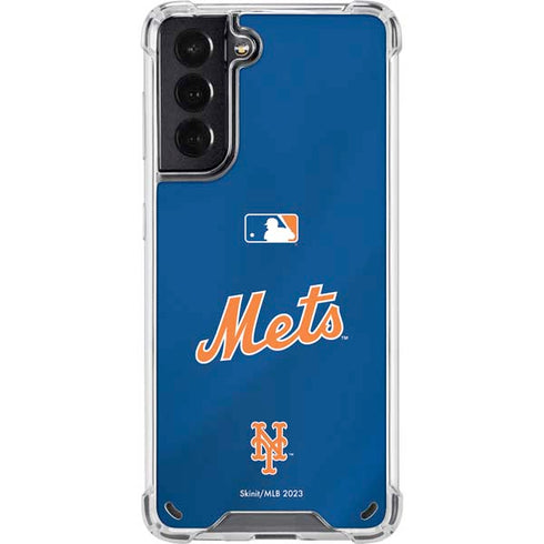 MLB New York Mets Jersey Alternate Galaxy S21 5G Clear Case