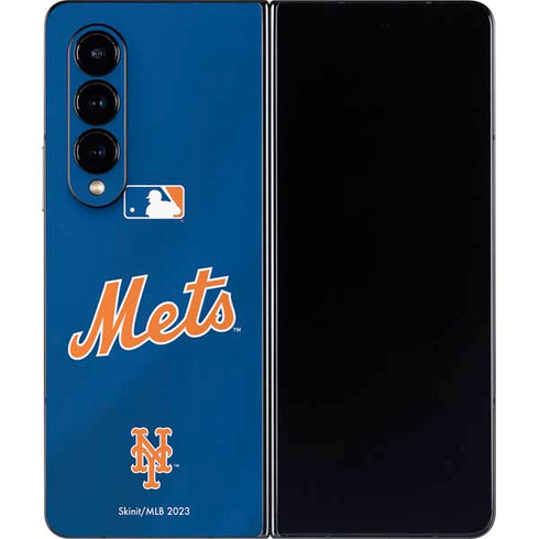 MLB New York Mets Jersey Alternate Galaxy Z Fold4 5G Skin