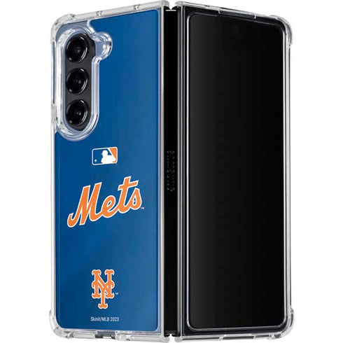 MLB New York Mets Jersey Alternate Galaxy Z Fold5 5G Clear Case