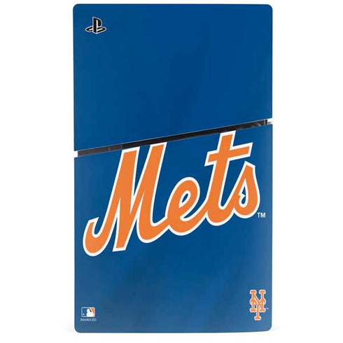 MLB New York Mets Jersey Alternate PS5 Slim Digital Edition Console Skin