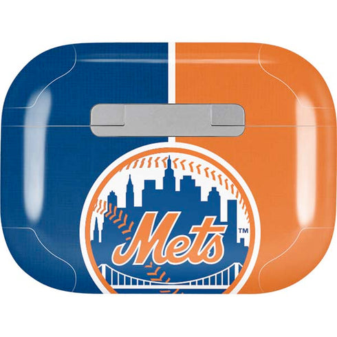 MLB New York Mets Split AirPods Pro 2nd Gen Skin