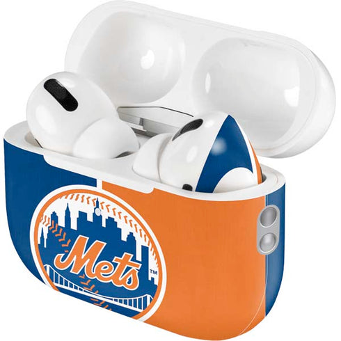 MLB New York Mets Split AirPods Pro 2nd Gen Skin