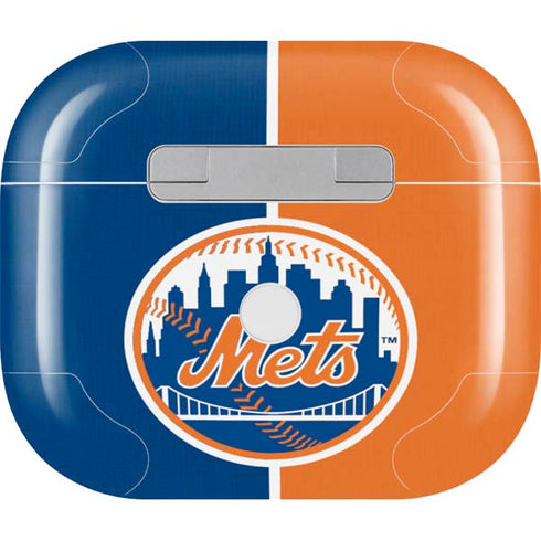 MLB New York Mets Split Apple AirPods (3rd Gen 2021) Skin