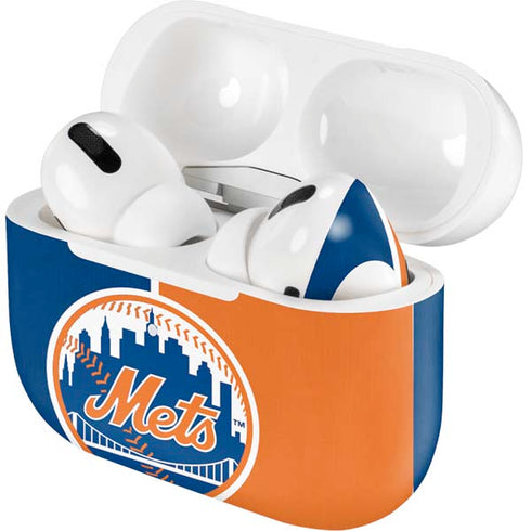 MLB New York Mets Split Apple AirPods Pro Skin